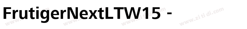 FrutigerNextLTW15 字体转换